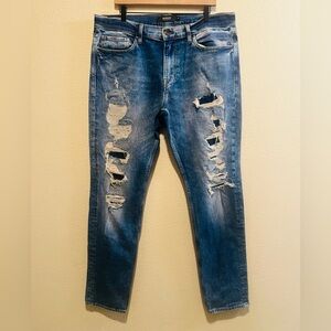 Mens Hudson Distressed Jeans